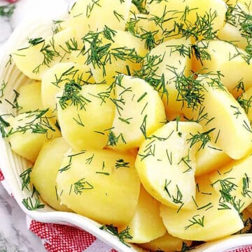 This Golden Potatoes recipe is the best one out there with potatoes that are perfectly creamy and tender on the inside, and perfectly seasoned on the outside.