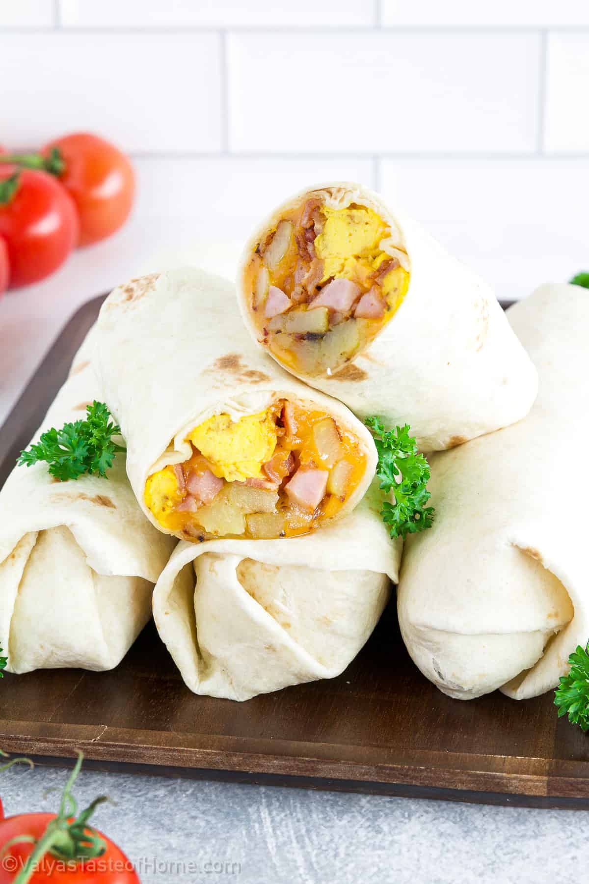 These Make-Ahead Breakfast Burritos are freezer-friendly and easy to make. They work perfectly for busy schedules and all you need to do is reheat them!