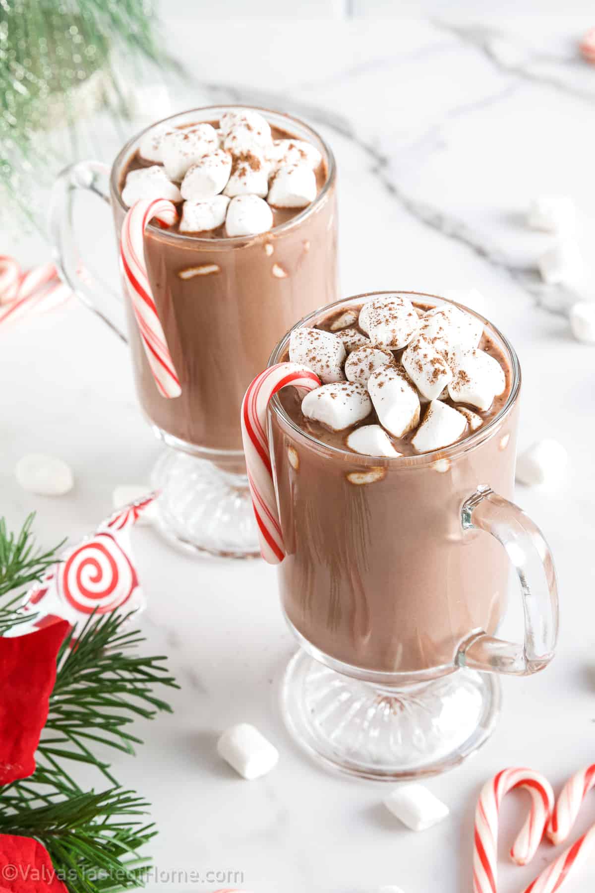 Hot chocolate, also known as hot cocoa or drinking chocolate, is the most delicious, heated drink that’s made of shaved chocolate or chocolate chips, cocoa powder, warm heated milk, and a light sweetener to bring everything together.
