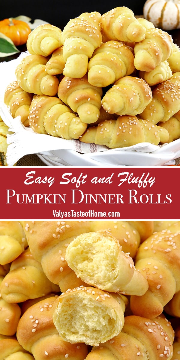 These Easy Soft and Fluffy Pumpkin Dinner Rolls are truly as dreamy as the title describes them. When it's rainy out, it is the perfect season to stay in and enjoy all kinds of comfy, nothing-like-homemade seasonal foods, such as these delicious, soft, fluffy, and pillowy pumpkin dinner rolls.