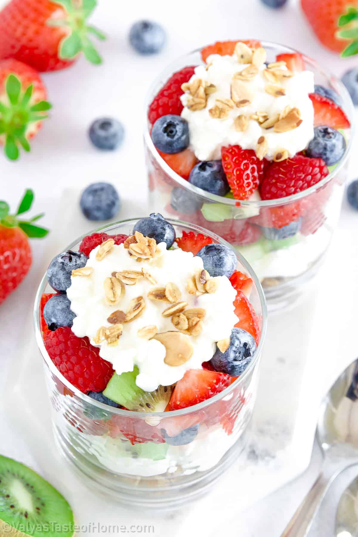 Now, your delicious and healthy cottage cheese parfait is ready to be enjoyed! 