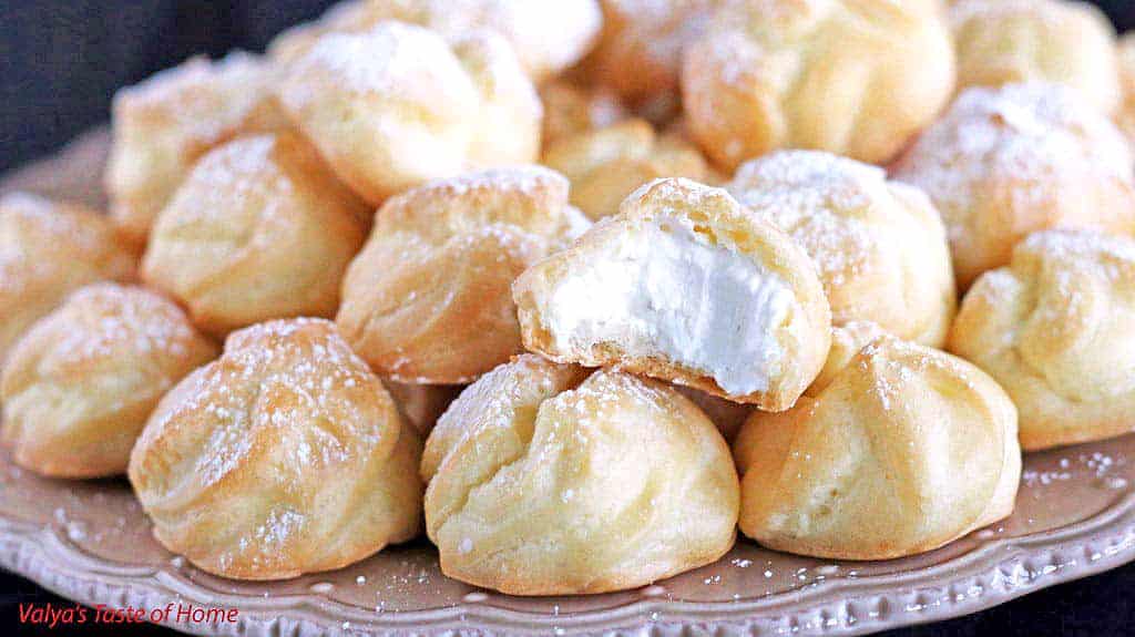 I absolutely love Cream Puffs – Éclairs. For several reasons. They are one of my favorite pastries to bake and assemble.