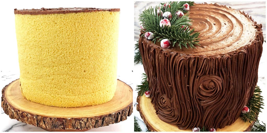 The Best Tree Stump Cake Valya's Taste of Home