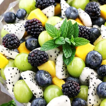 This fruit salad is called summer fruit salad, but it may be made all year. If you don't like any of the fruits included in this recipe, you can always change them out for what's in season or what you have on hand!