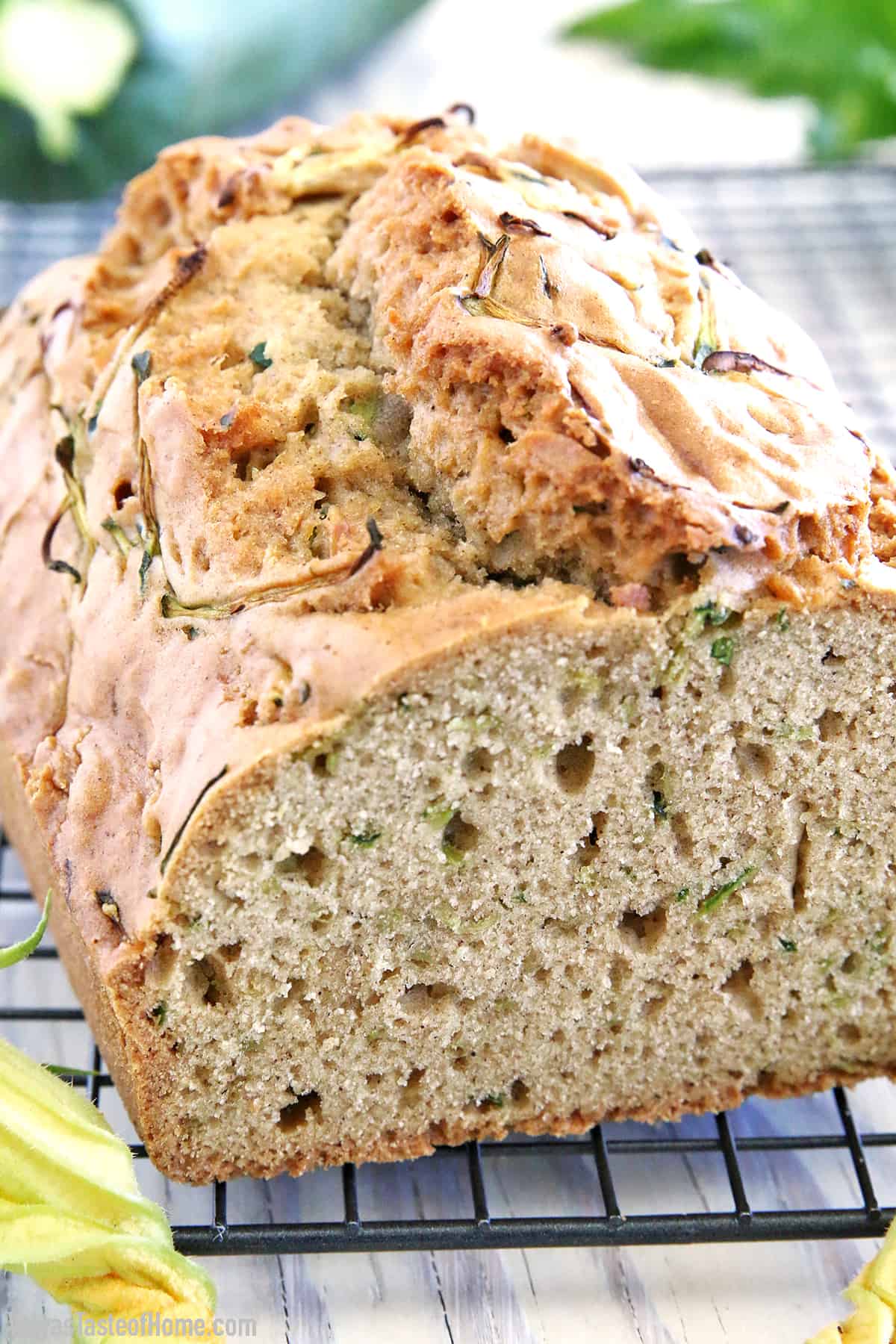Now all of our family think this Valya's Best Zucchini Bread recipe is truly the best and moistest zucchini bread on earth! We grow zucchini in the garden every year and kids make this bread at least twice a week during zucchini season.