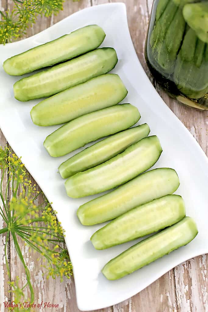 I love gardening and the concept of garden-to-plate healthier eating. This savory, refreshing, and Easy Refrigerator Pickles Recipe is one of its many tasty examples. This is another traditional recipe that never gets old for me. Partly because it's my mom's recipe and also holds sentimental value for me. I am happy to share it with all of you.