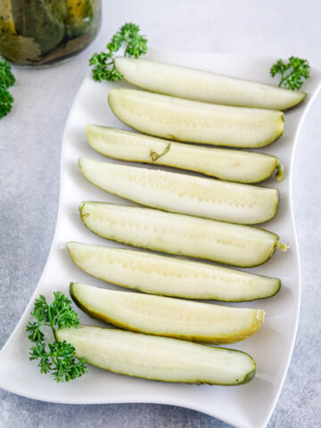 Garlic Dill Cucumbers - Olga's Flavor Factory