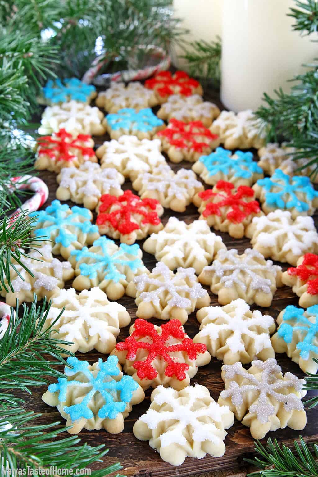 Easiest Snowflake Cookies (Best for Holidays and Christmas!)