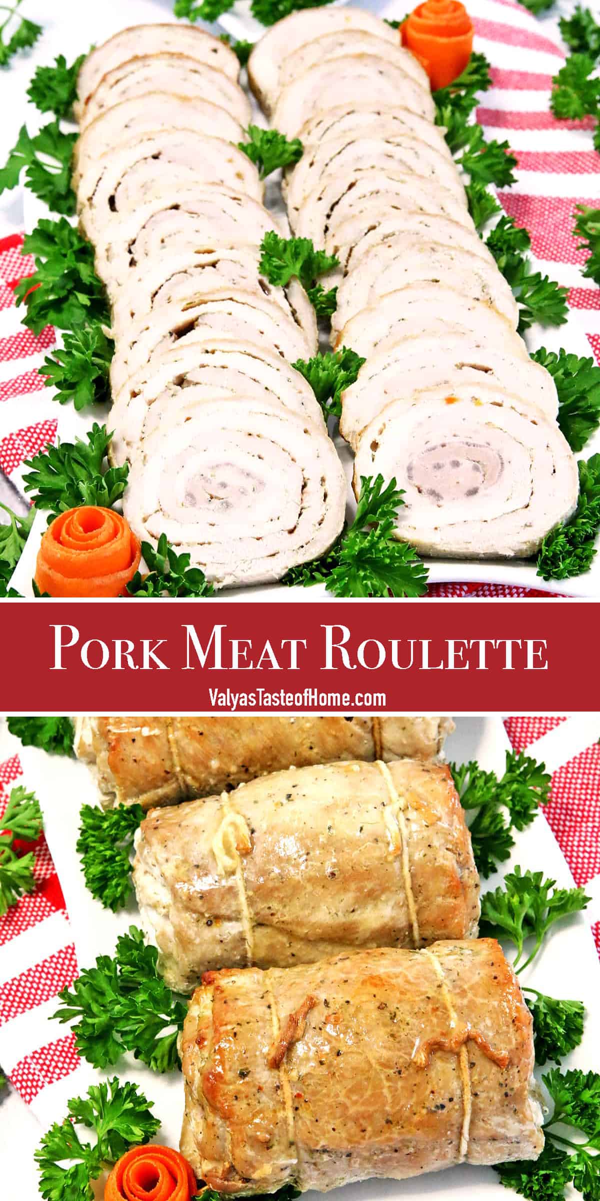 This Pork Meat Roulette is a fairly special traditional recipe that is usually passed down in the family and mostly brought out for special occasions. It is unique, scrumptious, and perfect for your Christmas dinner!