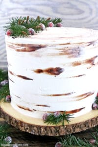 Another stump cake! White Birch Tree Stump Cake this time. They are so much fun to make.