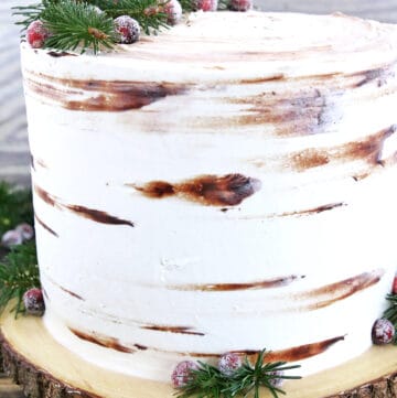 Another stump cake! White Birch Tree Stump Cake this time. They are so much fun to make.