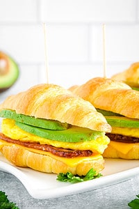 These sandwiches have avocado and eggs, which are among the few foods that I classify as "superfoods".