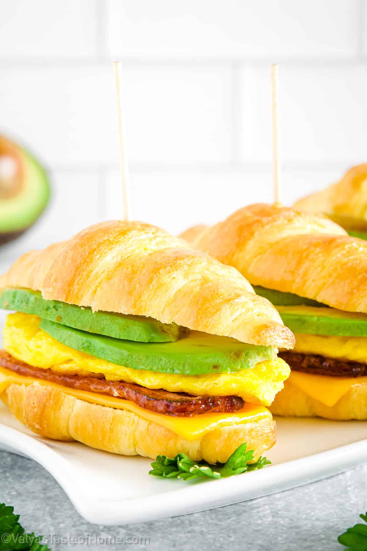 Make Ahead Ham and Veggie Breakfast Sandwiches