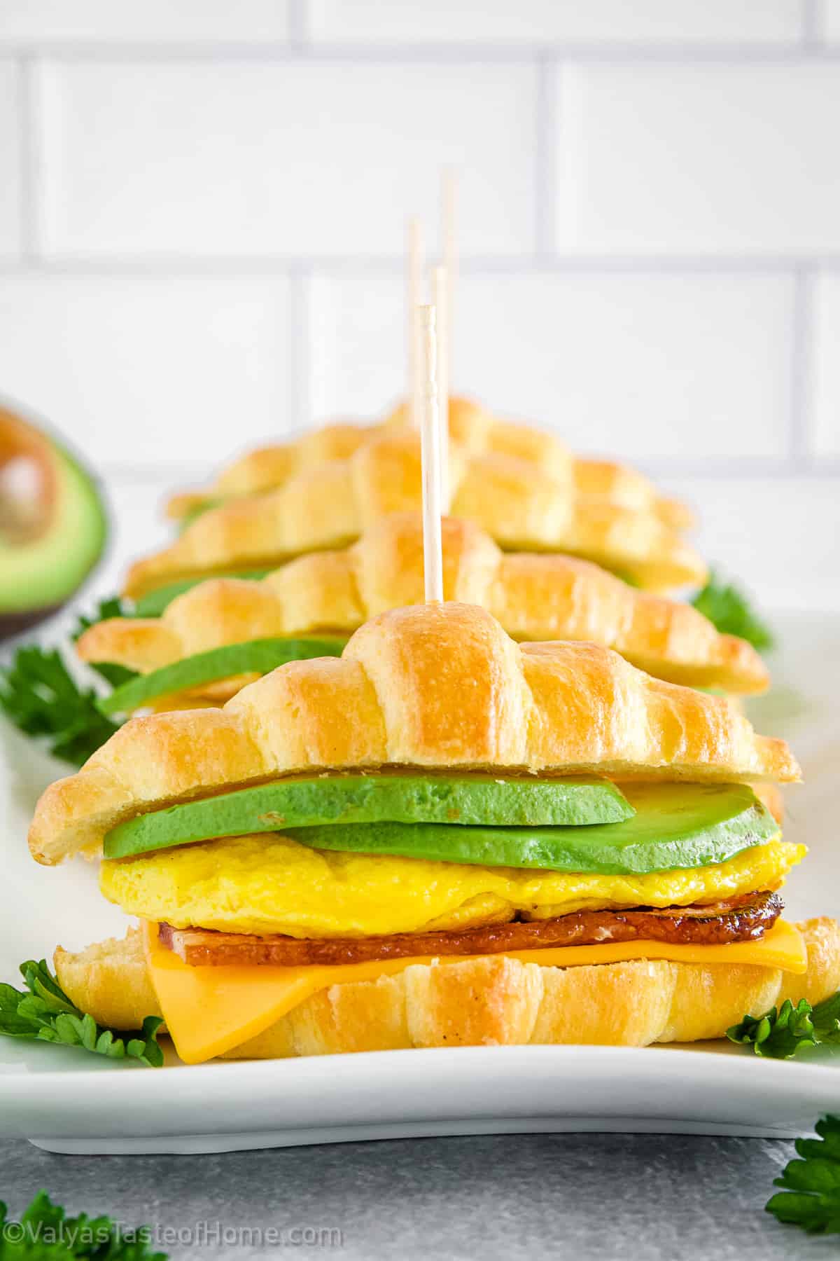 Microwave Egg Breakfast Sandwich with Cheddar and Avocado Recipe