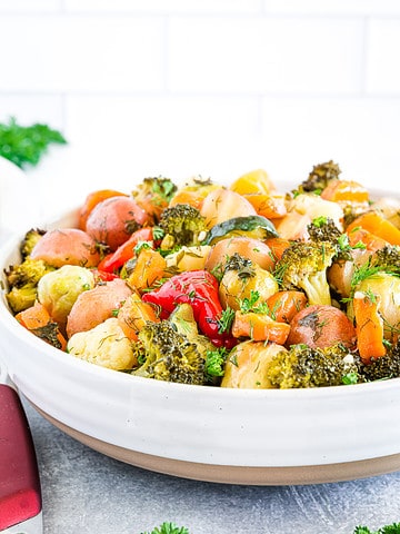 This simple Mixed Vegetables recipe is incredibly healthy and nutritious. It's super easy to make, and you can just throw all the ingredients together and bake!