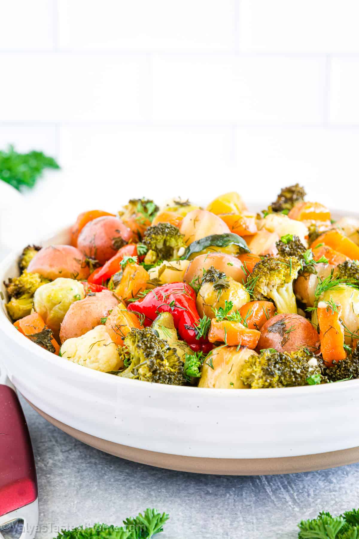 This simple Mixed Vegetables recipe is incredibly healthy and nutritious. It's super easy to make, and you can just throw all the ingredients together and bake!