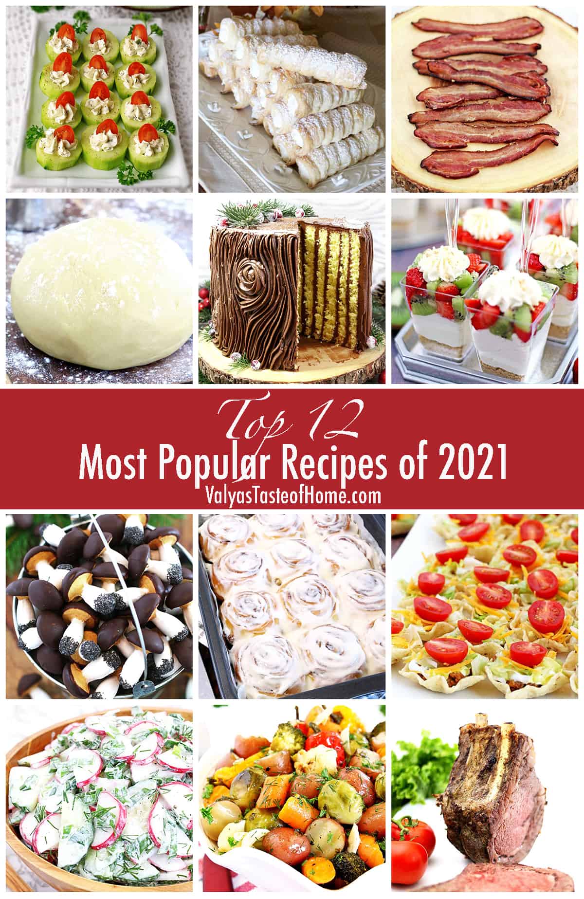 This is a list of the Top 12 Most Popular Recipes of 2021 according to google analytics. It always has been fun to see which recipes were the most popular of the year. 