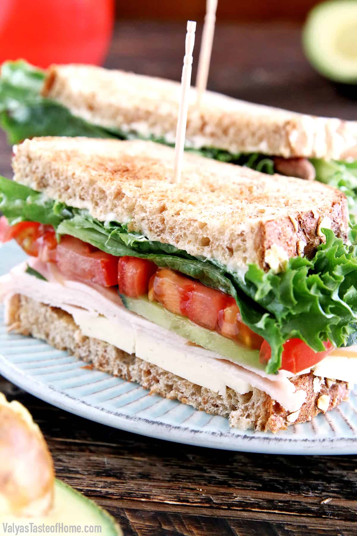 This Turkey Sandwich Recipe is one of our favorite sandwiches. The sandwich is loaded with vegetables of homegrown cucumber and tomatoes which makes it taste absolutely desirable.
