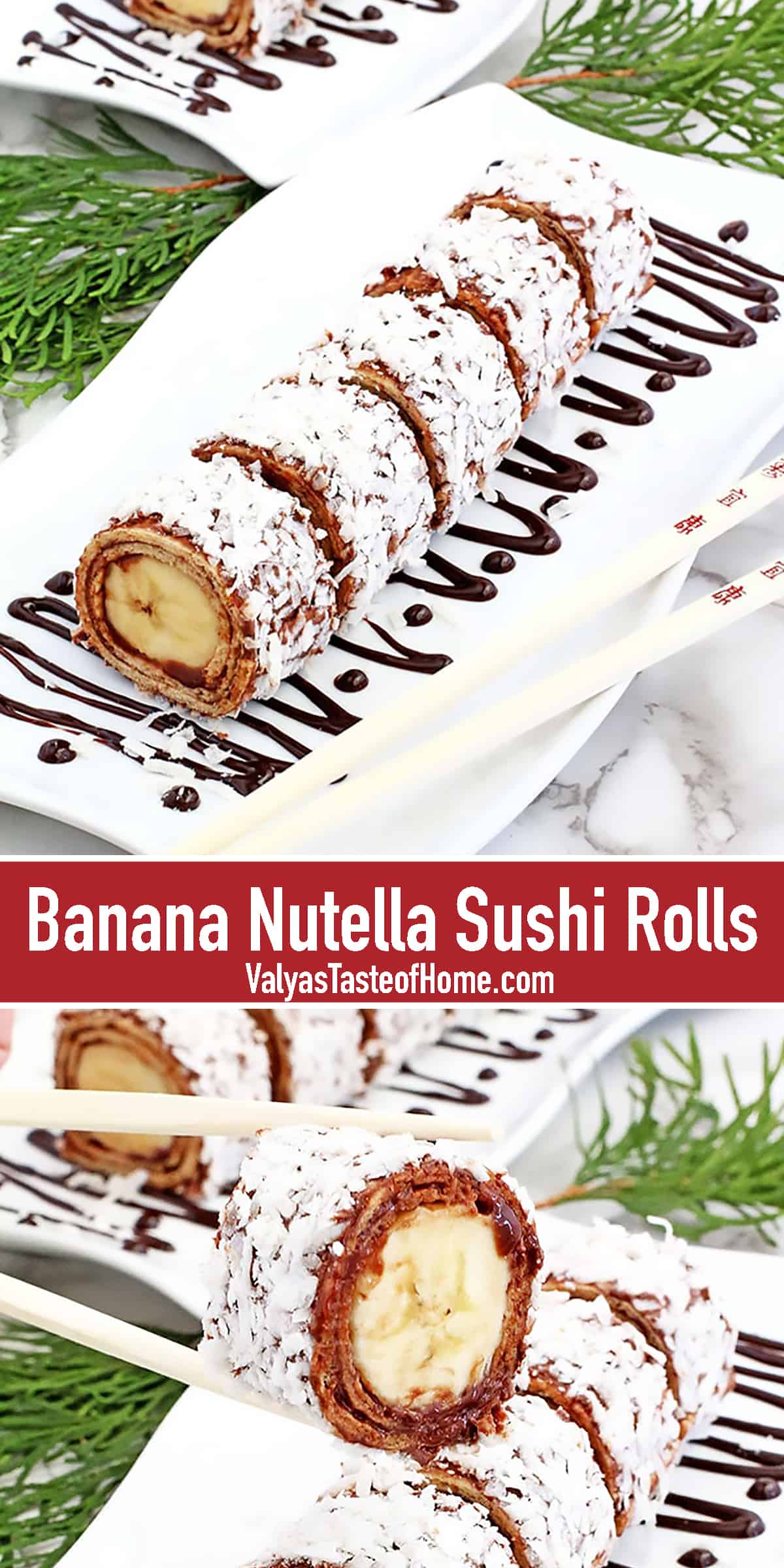 What can be better than sushi? Dessert sushi, folks! These Easy Banana Nutella Sushi Rolls require no baking and come together in no time!