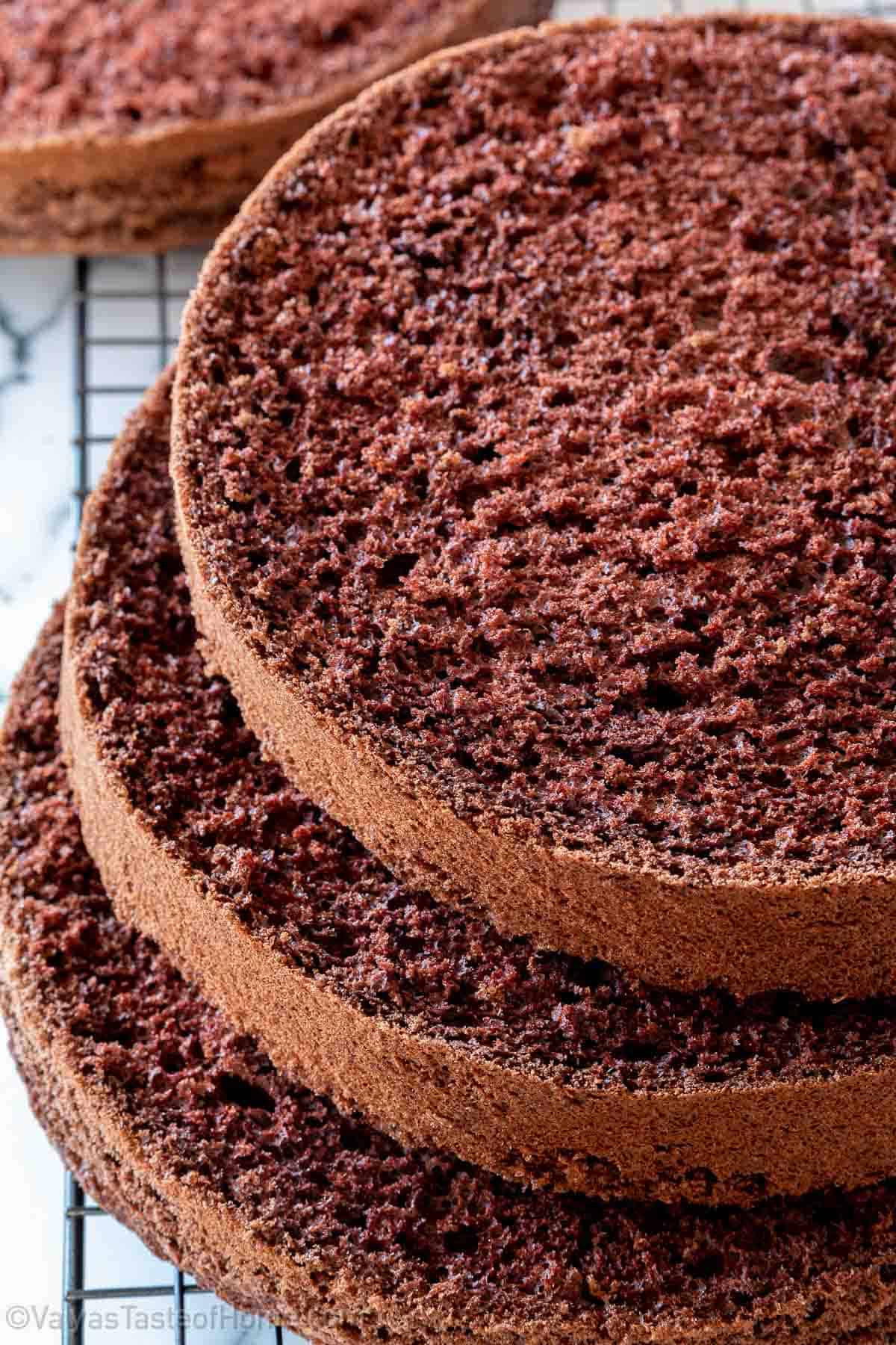 Discover the secret to making the perfect light and fluffy chocolate sponge cake, which melts in your mouth without being overly sweet or rich. 