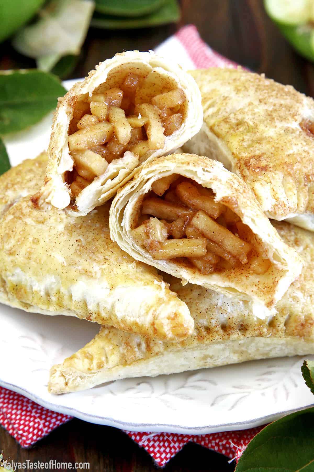 They're a portable dish, you could say, and are almost like a hand pie. Since they can be filled with sweet or savory fillings, they are incredibly versatile treats that you can make for just about any occasion. 