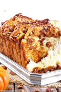 This Pumpkin Bread recipe will give you classic flavors that are perfect for fall! It's a foolproof recipe and you'll get soft and fluffy bread every time!