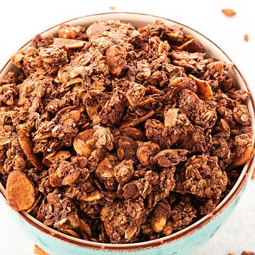 This healthy Chocolate Granola recipe is the perfect way to enjoy a delicious snack without worrying about unhealthy ingredients.
