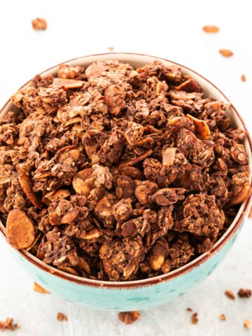 This healthy Chocolate Granola recipe is the perfect way to enjoy a delicious snack without worrying about unhealthy ingredients.