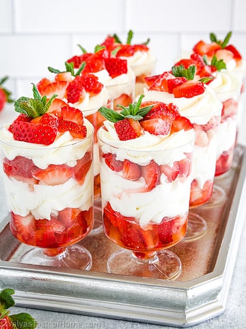 Strawberries and Cream is truly a light, refreshing, and delicious dessert that's perfect if you're looking for one of the best no-bake desserts out there!
