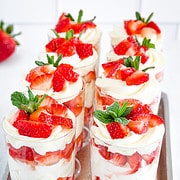 This strawberries and cream recipe is perfect for any occasion, from a casual outdoor gathering to a fancy dinner party.