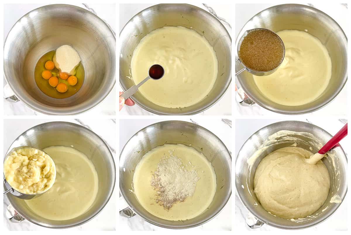 Instruction on how to make cake roll batter.