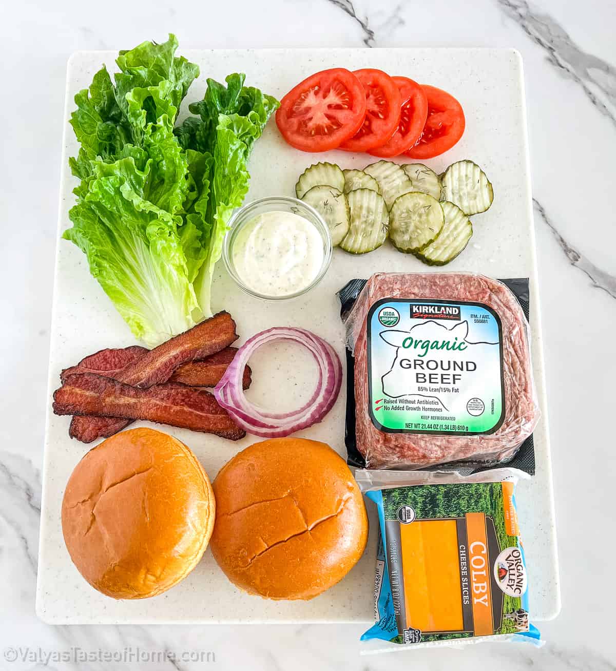 All you need are some simple ingredients to make the tastiest bacon cheeseburger you've ever had!