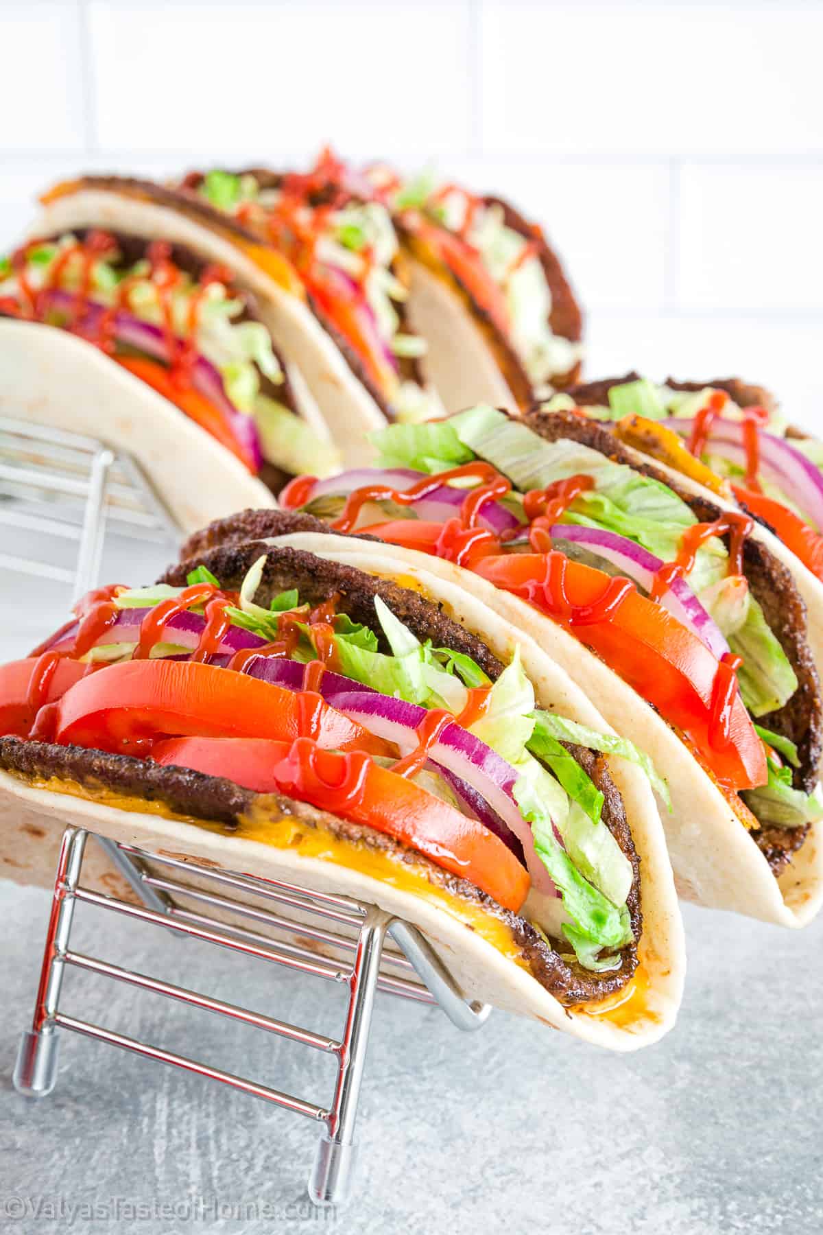 Burger tacos are a unique and delicious fusion of two classic dishes: burgers and tacos.