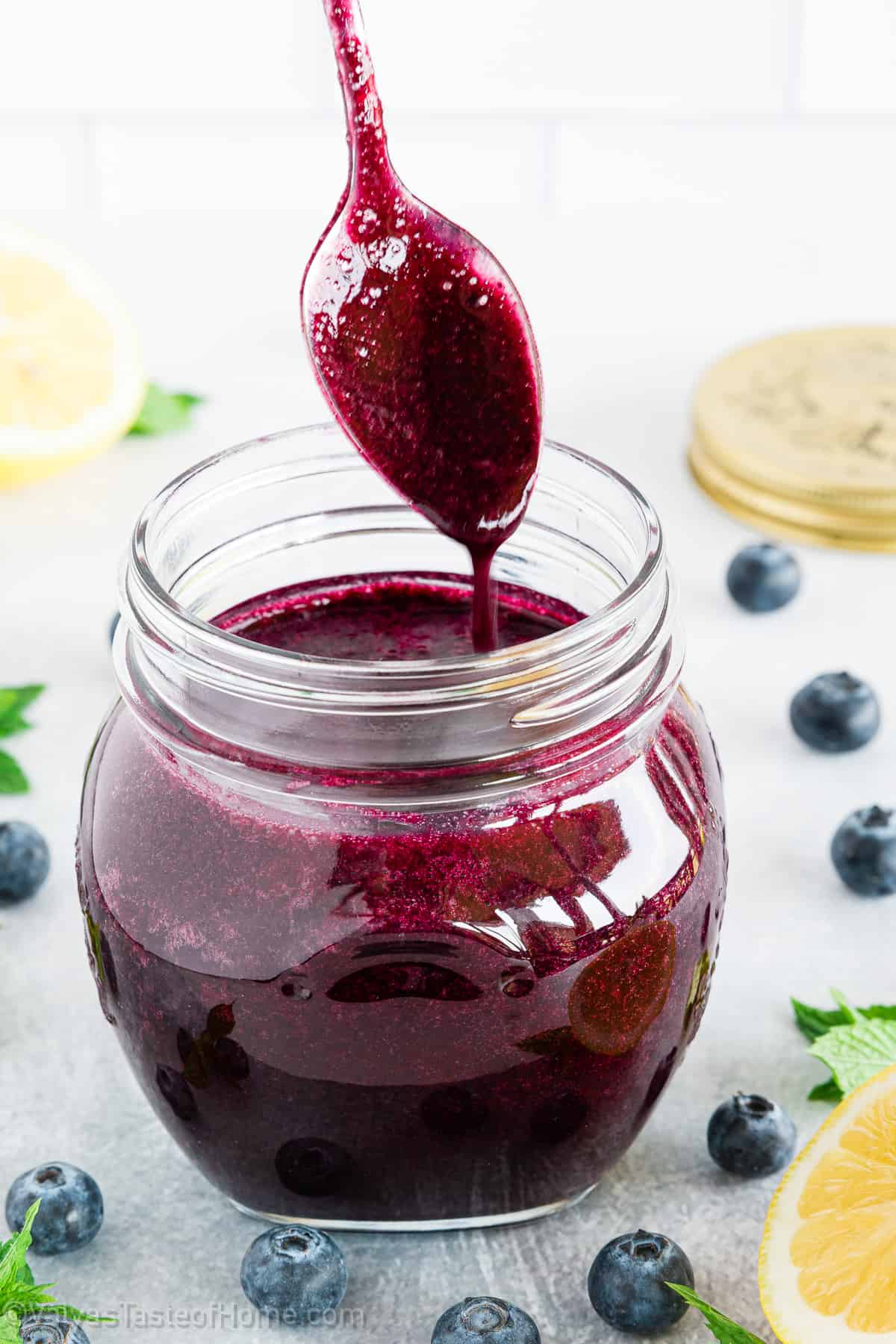 The Easiest Blueberry Coulis Homemade