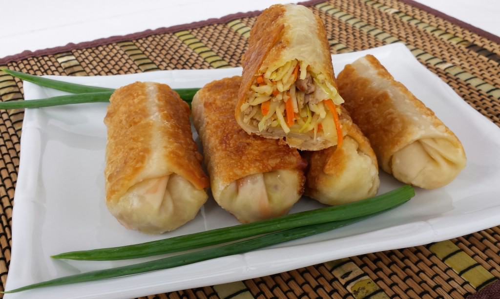 Homemade egg rolls are a popular Chinese dish that consists of a crispy, fried wrapper filled with a mixture of vegetables, meat, and sometimes noodles.