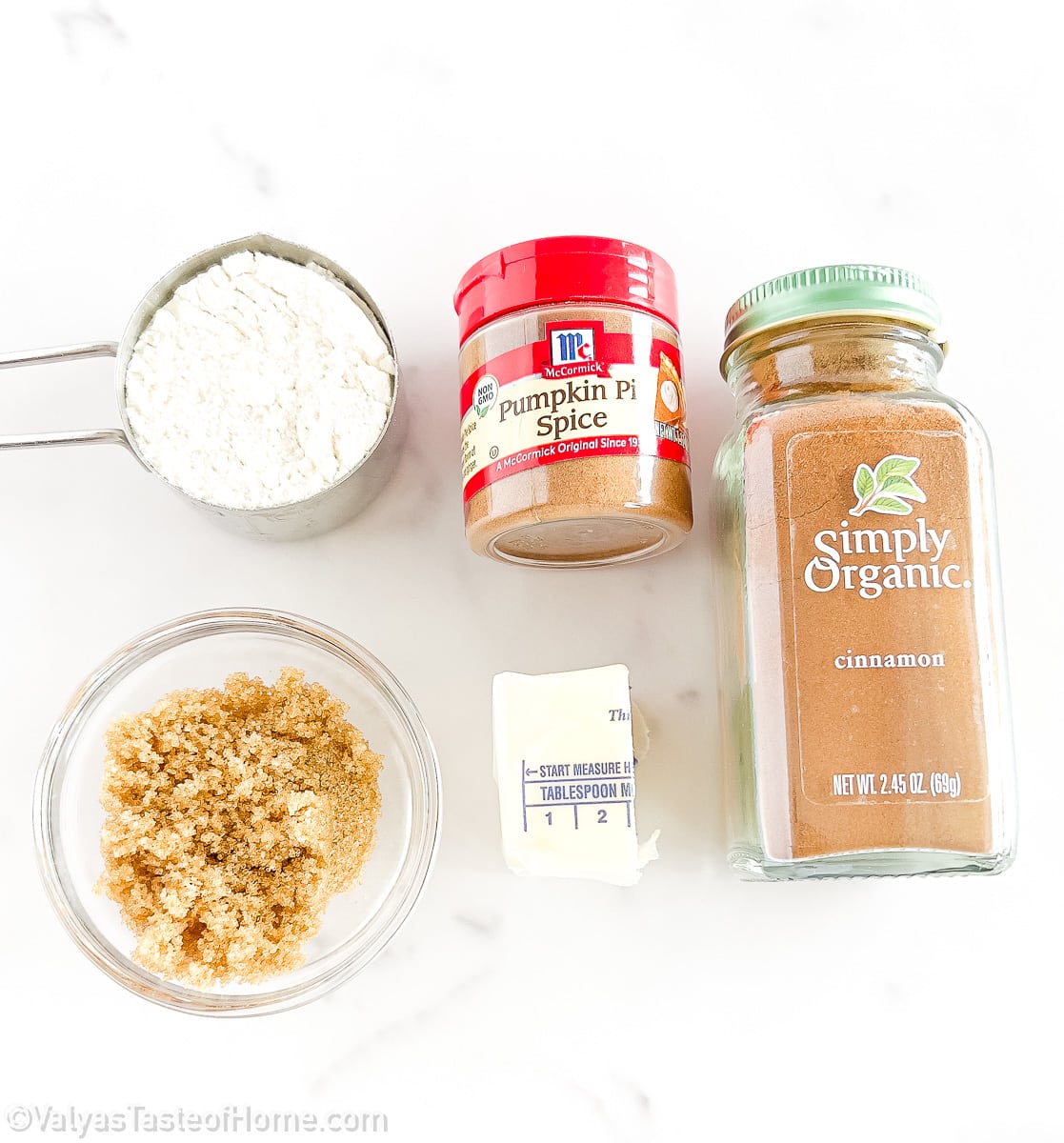You’ll be needing more all-purpose flour for the crumb topping. This will help create a streusel-like texture and golden-brown crumb topping.