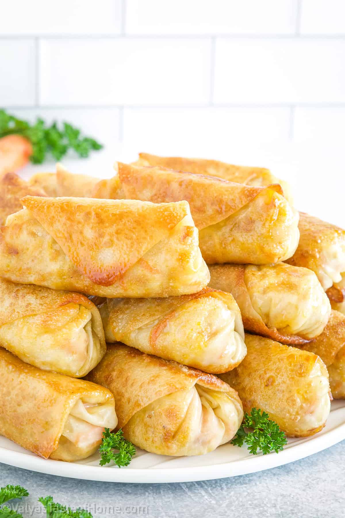 These Homemade Egg Rolls are a delightful treat made by wrapping a savory ground meat and vegetable filling into a thin, crispy pastry and frying it until it reaches golden perfection.