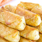 The fried egg rolls can be served as a standalone appetizer, or they can be accompanied by a dipping sauce of your choice, such as sweet and sour sauce or soy sauce.