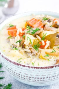 Chicken and wild rice soup is a hearty, comforting dish that combines the rich flavor of chicken with the nutty taste of wild rice. It’s a delicious combination that’s filling and easy to make too!