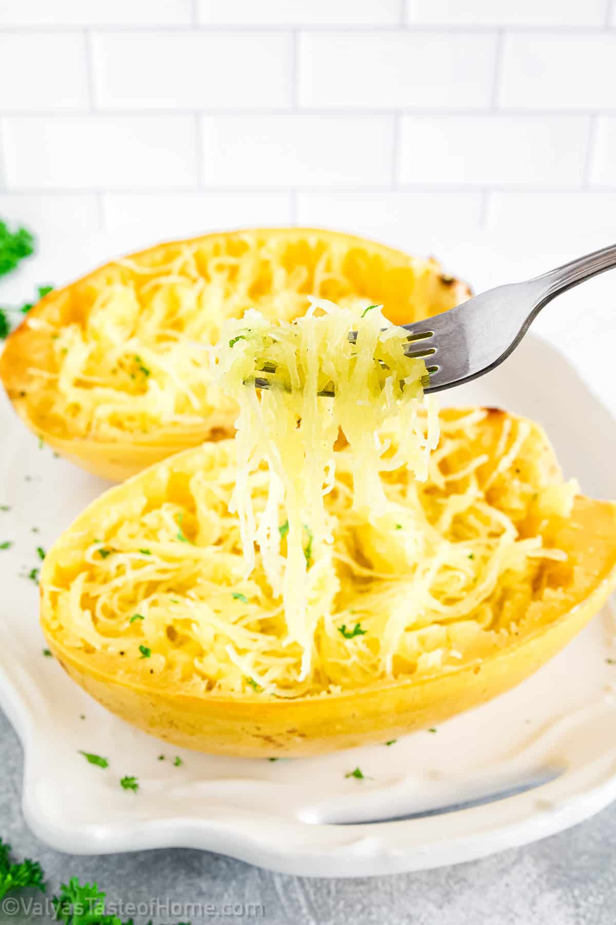 Whether you want to enjoy it as a side dish or incorporate it into your main course, this spaghetti squash is sure to impress.