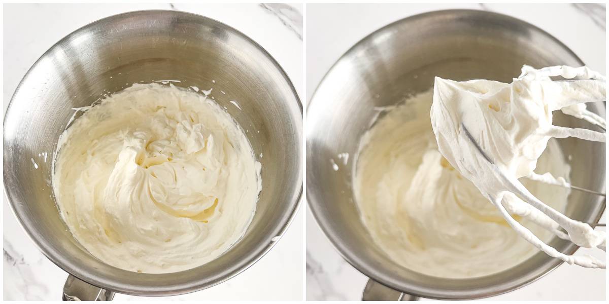 This gradual increase in speed helps to incorporate air into the frosting, making it light and fluffy.