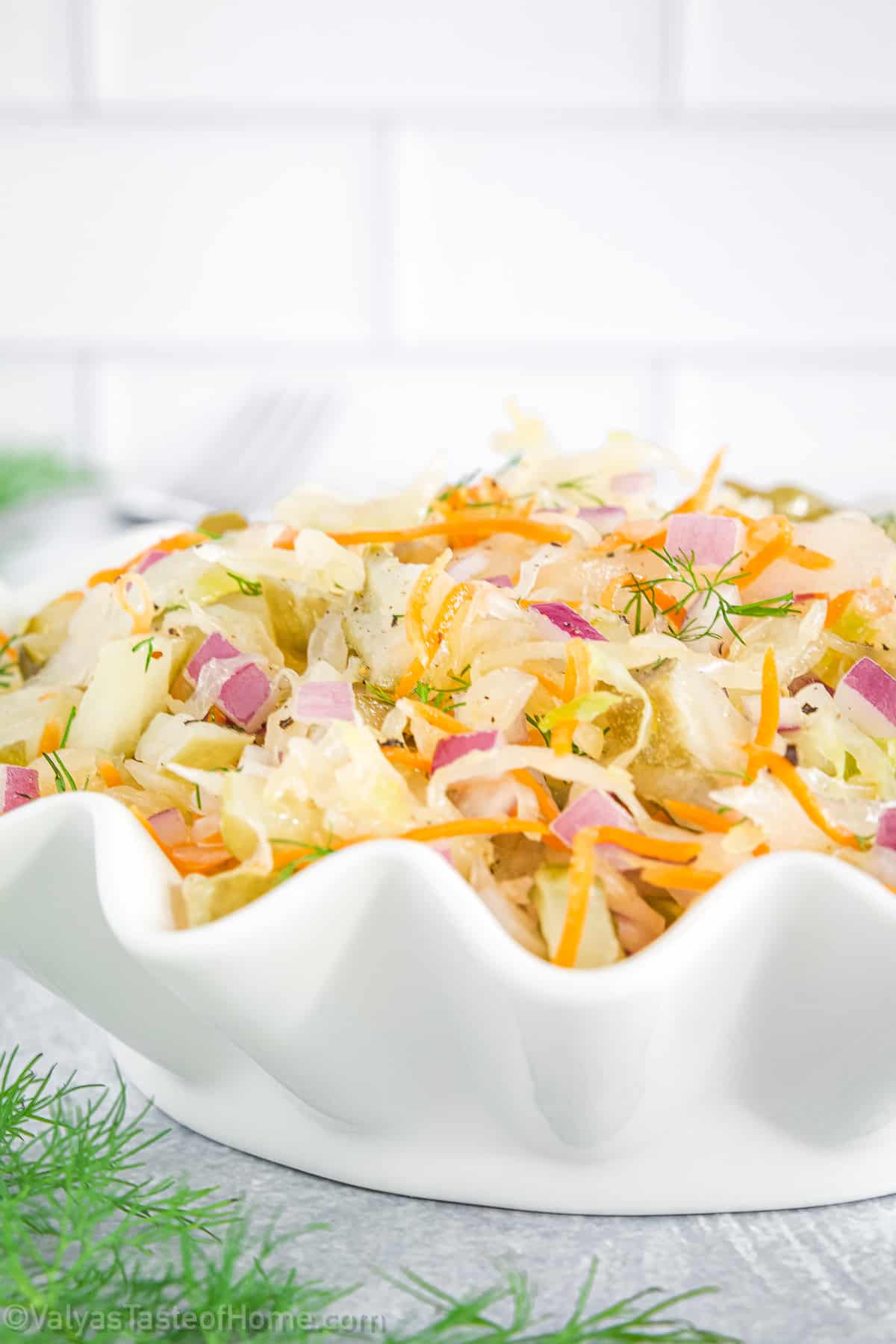 Sauerkraut salad is a deliciously tangy and vibrant dish that you’re going to fall in love with. 