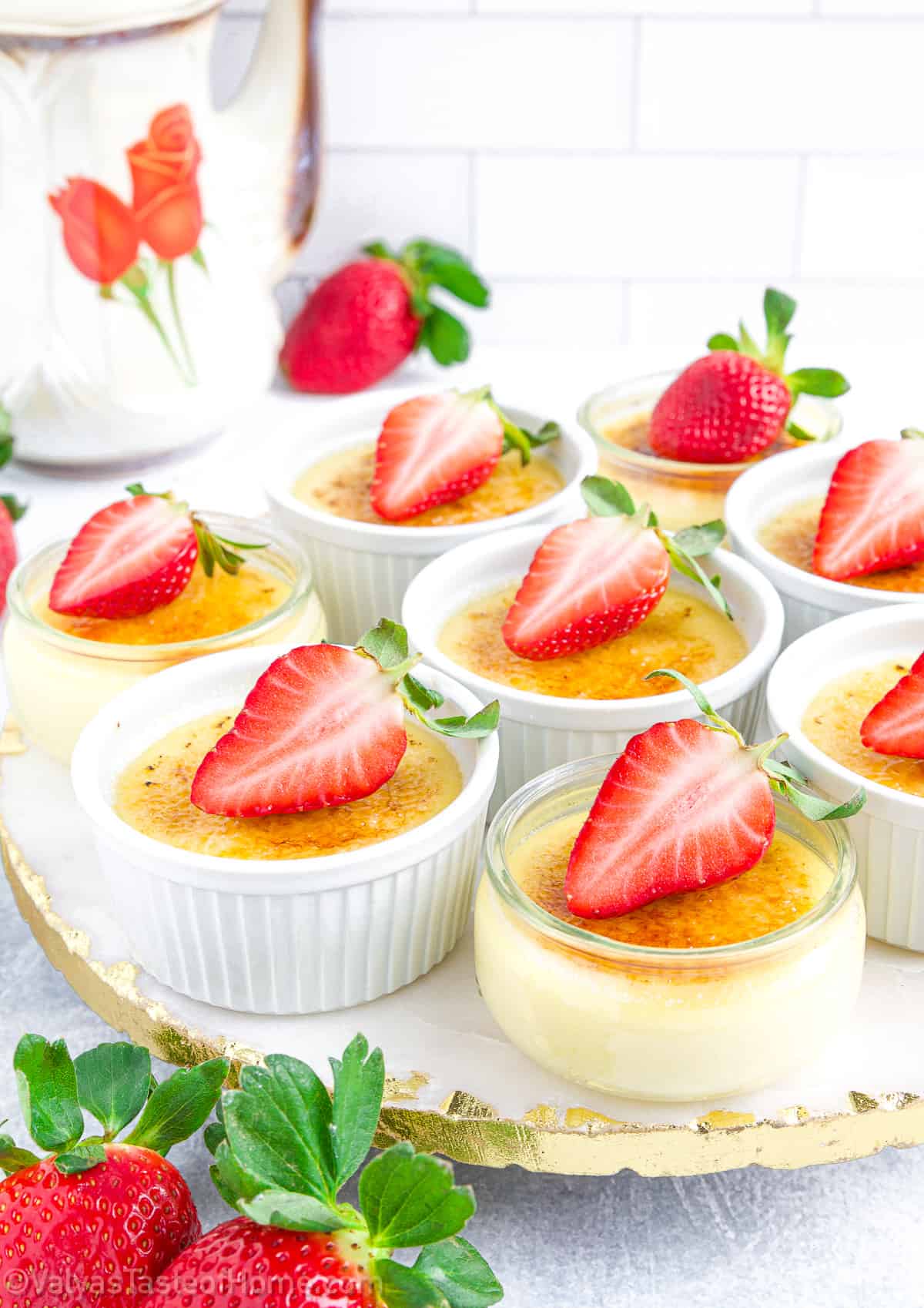 This Vanilla Bean Creme Brulee is a classic dessert that’s delicious, easy to make, and perfect for literally any occasion! It has a rich, creamy custard, offset by a layer of hard caramelized sugar that's a delight to crack into.