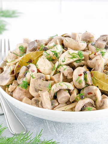 These Marinated Mushrooms are one of a kind! They’re super easy to make but are packed with flavors in every single bite!