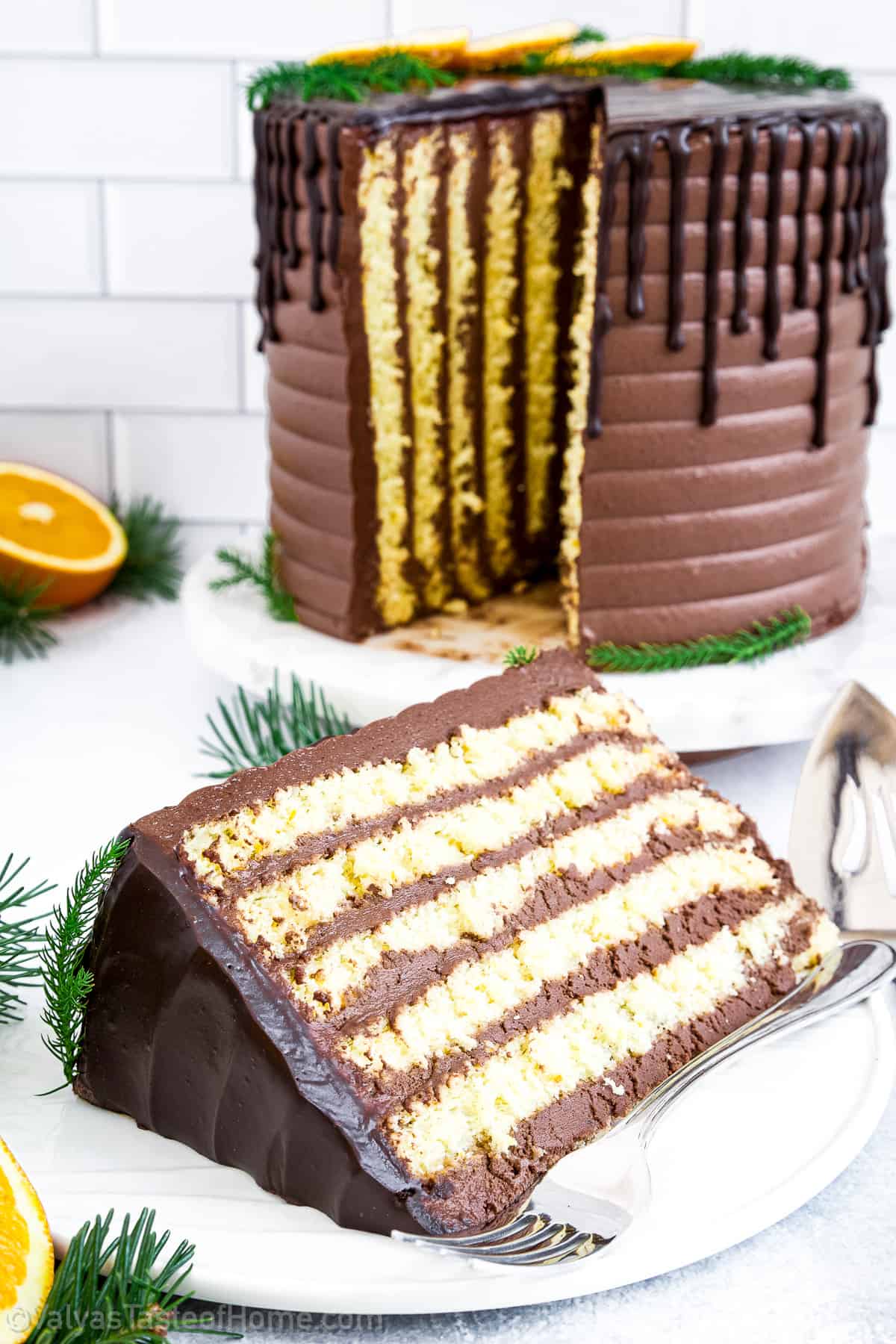 The moist, fluffy cake pairs perfectly with the creamy, rich frosting, and the orange zest adds a bright, fresh note that cuts through the richness of the chocolate. 