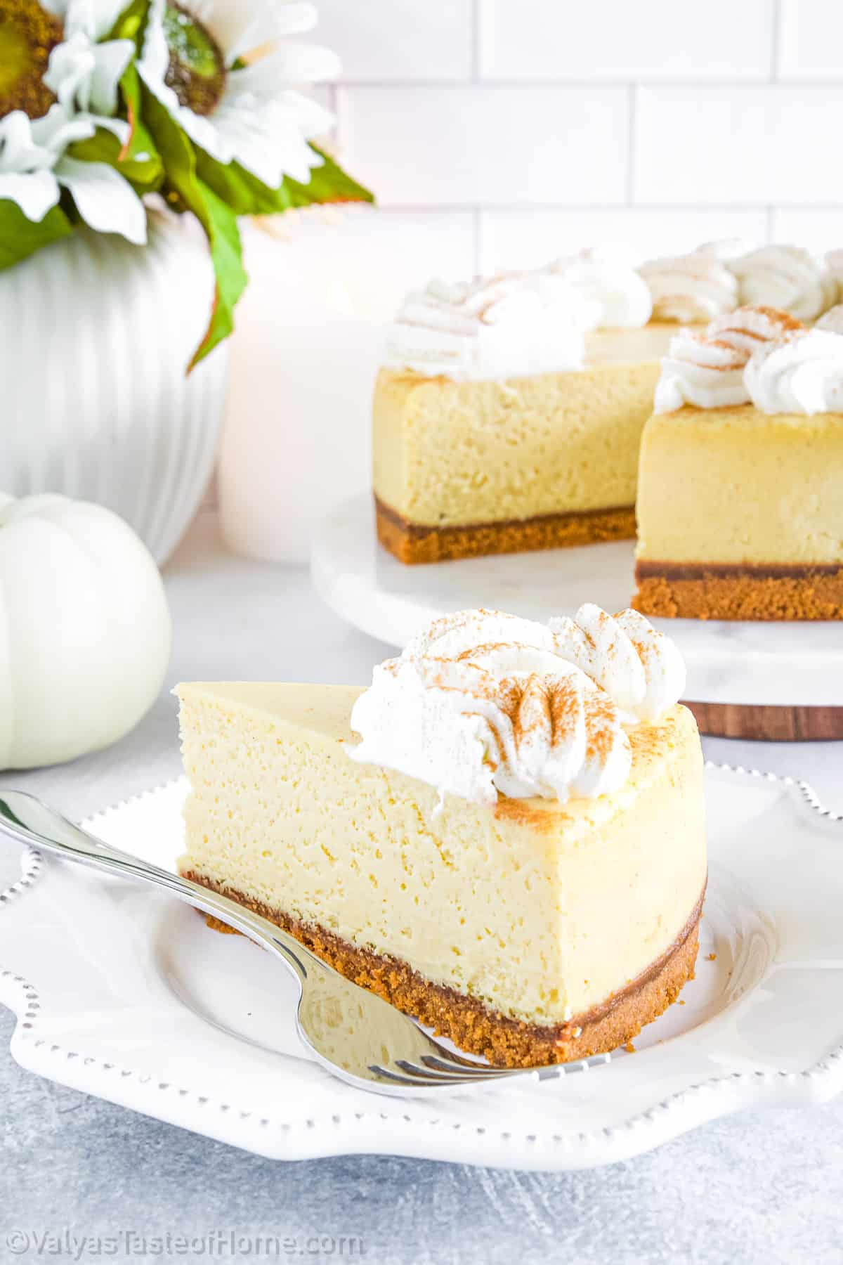 If you're a fan of sweet and creamy desserts, then this Pumpkin Pie Cheesecake recipe is certainly for you!