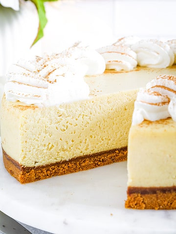 This Pumpkin Pie Cheesecake is a fantastic fusion of two classic desserts, making it a perfect treat for the holiday season or any time you want to indulge.