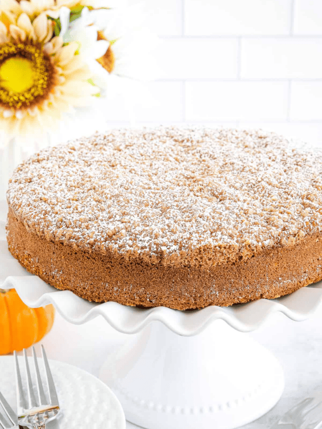 Pumpkin Coffee Cake with Crumb Topping