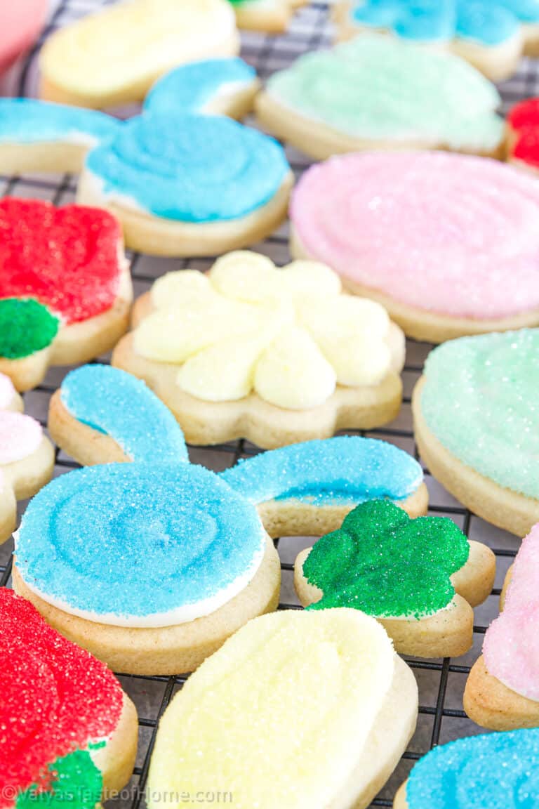 This frosted sugar cookies recipe is super easy to follow along, and even beginners can make it with ease.