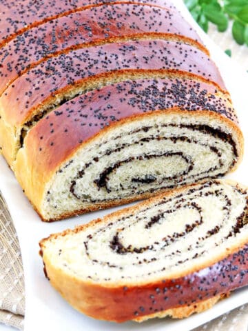 This traditional Poppy Seed Roll recipe will give you authentic Ukrainian Makowiec that are soft, fluffy, and absolutely delicious! Super easy to make too!